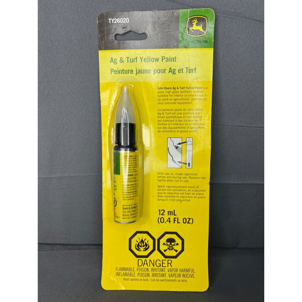John Deere Ag & Turf Yellow Paint TY26020 Sealed